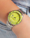 STEVE MADDEN CLEAR CASE STATEMENT WATCH YELLOW ALL PRODUCTS