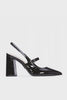 MAEGAN Black Patent Heels by Steve Madden - 360 view