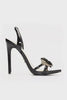 EZ DOES IT Black Patent Heels by Steve Madden - 360 view