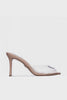 ROLLOUT Clear Nude Heels by Steve Madden - 360 view
