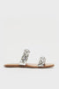 BRILLANTE Silver Sandals by Steve Madden - 360 view