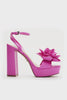 LESSA-F Flamingo Pink Heels by Steve Madden - 360 view