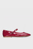 VINETTA Red Patent Flats by Steve Madden - 360 view