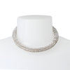 STEVE MADDEN TUBULAR CRYSTAL NECKLACE SILVER ALL PRODUCTS