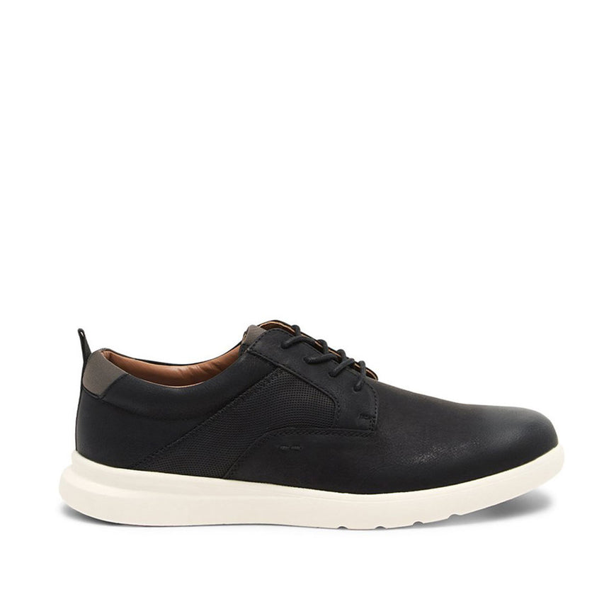 Steve Madden MAURICE Black Nubuck Men's Sneaker Side