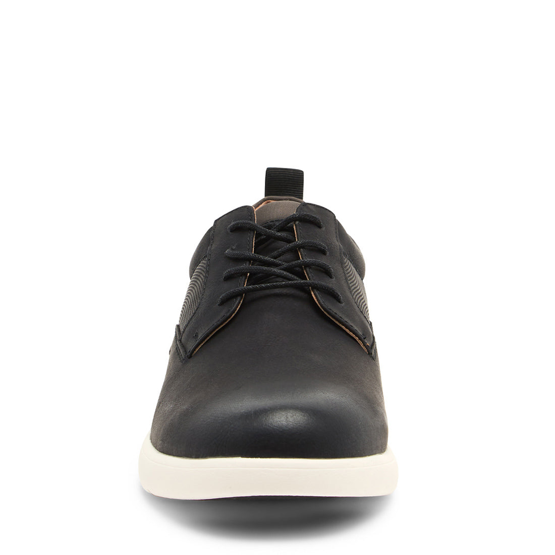 Steve Madden MAURICE Black Nubuck Men's Sneaker Front - view 3