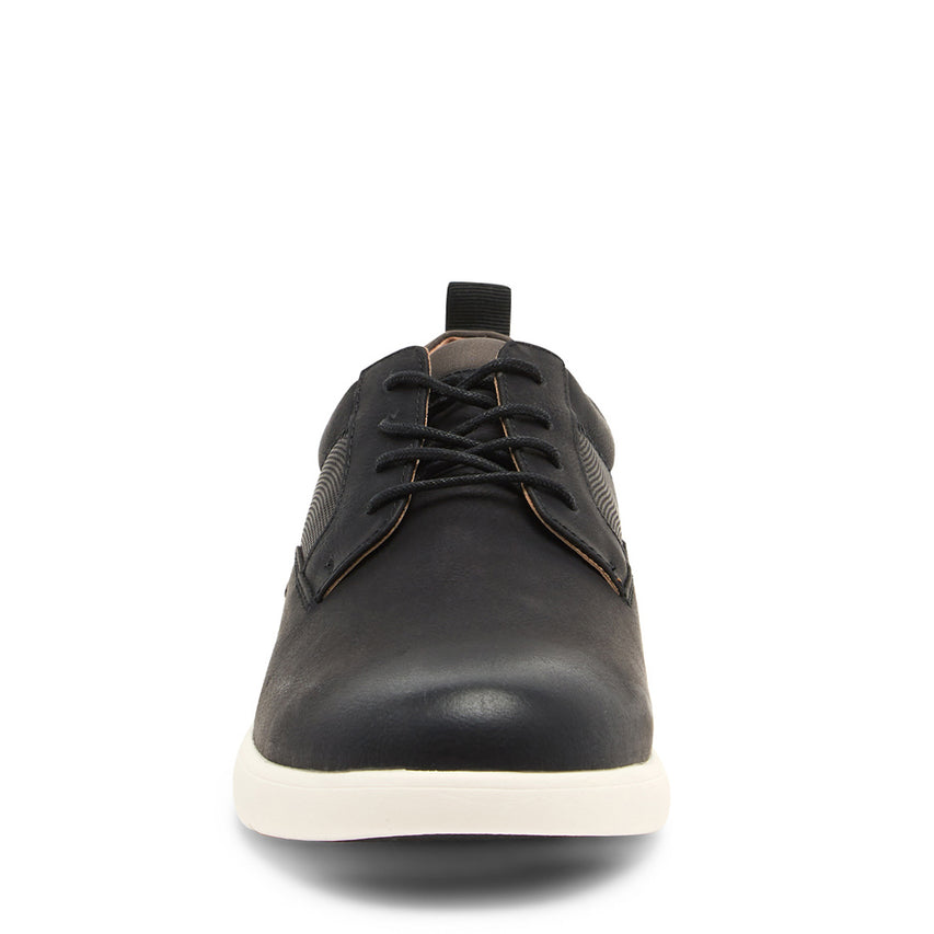 Steve Madden MAURICE Black Nubuck Men's Sneaker Front - view 3