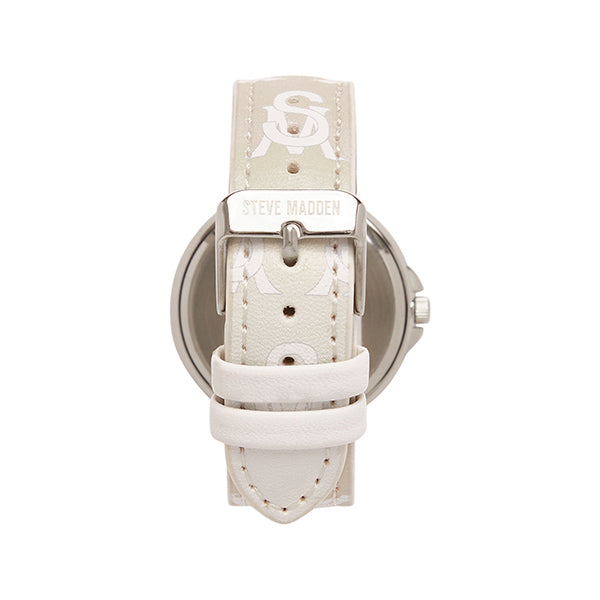 STEVE MADDEN STACKED LOGO WATCH BLUSH ALL PRODUCTS