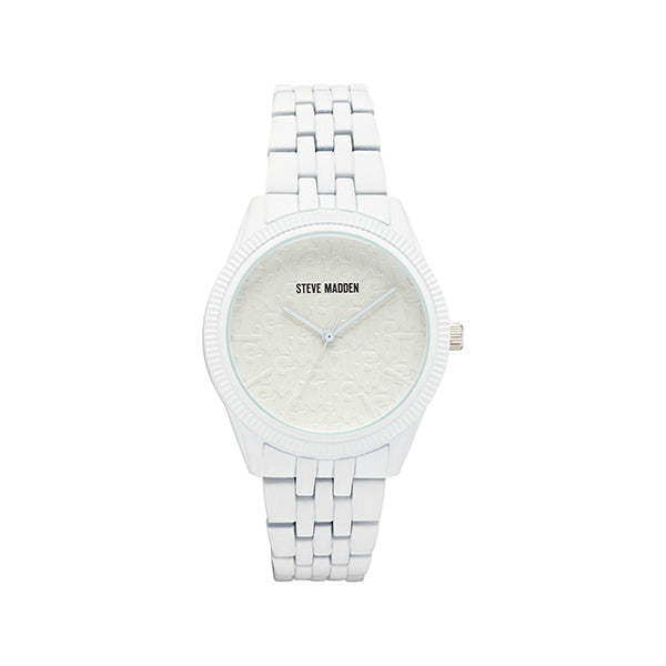 CRYSTAL FACE WATCH WHITE