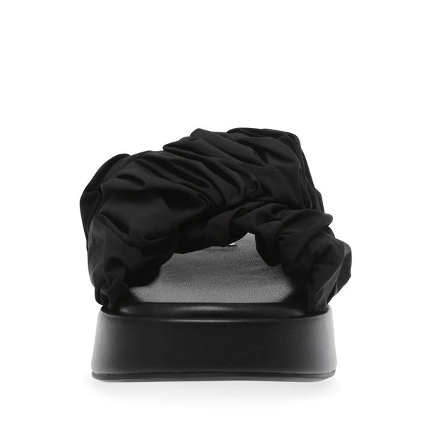 BELLSHORE Black Sandals by Steve Madden - front view