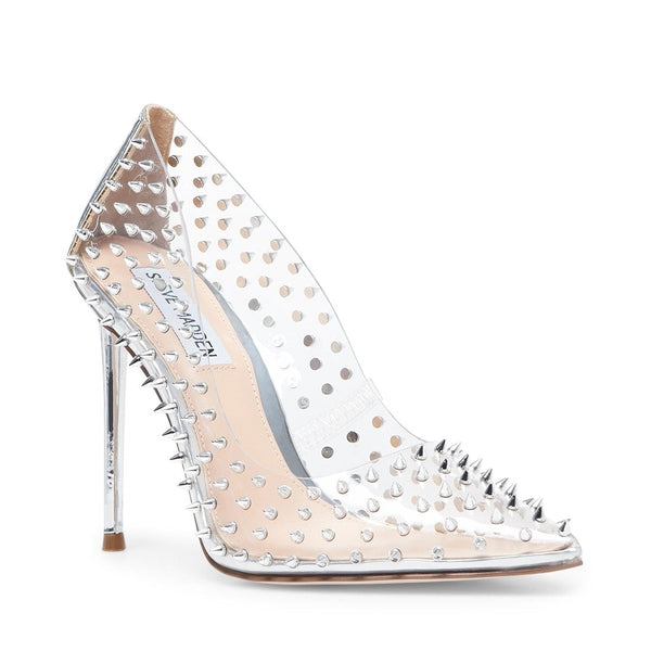 VALA-S Clear Pumps by Steve Madden - Front Side View - view 2