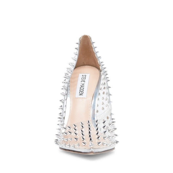 VALA-S Clear Pumps by Steve Madden - Front View - view 3