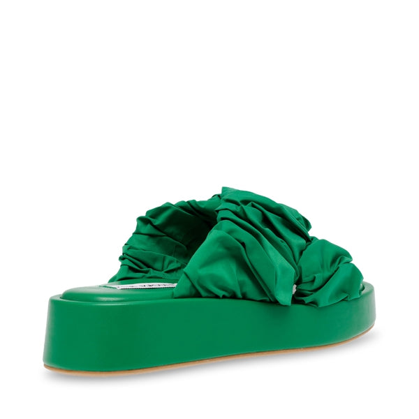 BELLSHORE Green Sandals - Steve Madden Australia