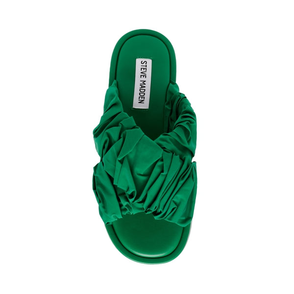 BELLSHORE Green Sandals - Steve Madden Australia