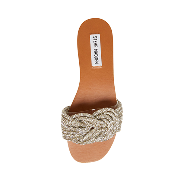 ADORE Rhinestone Sandals by Steve Madden - top view