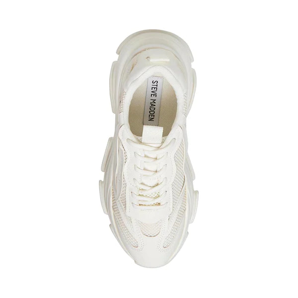 POSSESSION White Sneakers by Steve Madden - Top View - view 4