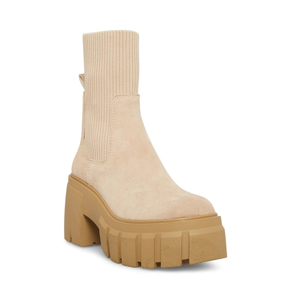 LIMIT Sand Suede Women's Boots by Steve Madden - front side view