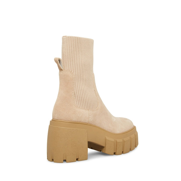 LIMIT Sand Suede Women's Boots by Steve Madden - back side view