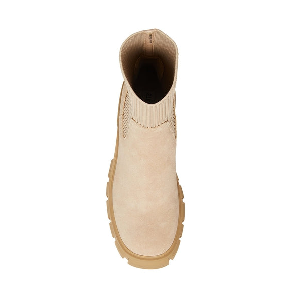 LIMIT Sand Suede Women's  Boots by Steve Madden - top view