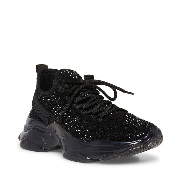MAXIMA-R Black Sneakers by Steve Madden - Front Side View