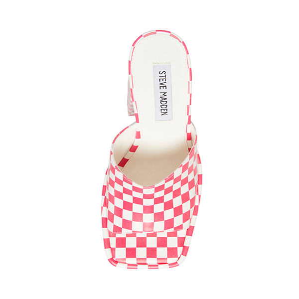 Steve Madden TRIXIE Pink White Women's Heels Top - view 4