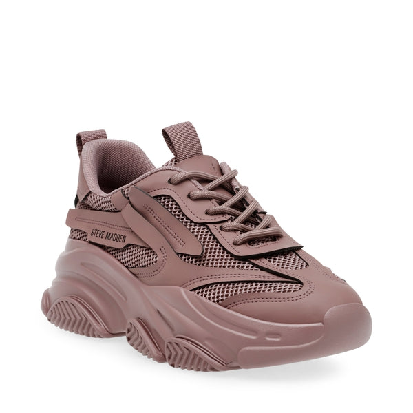 POSSESSION Dark Mauve Sneakers by Steve Madden - front side view