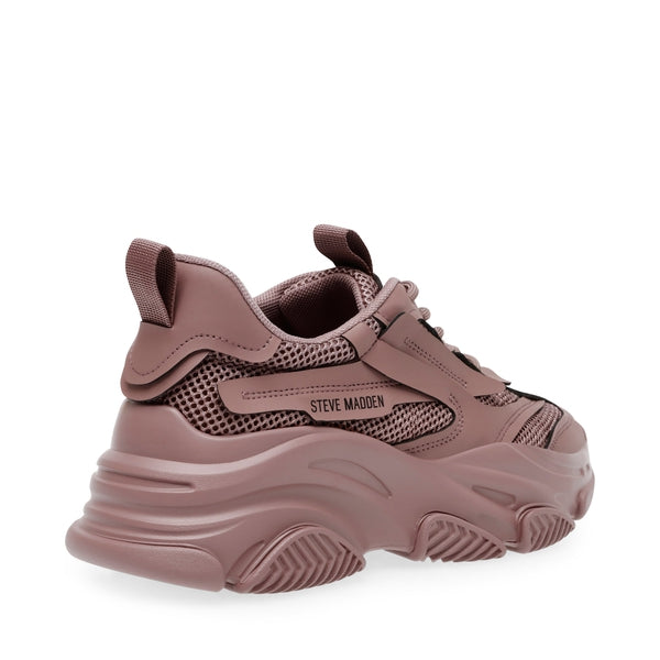POSSESSION Dark Mauve Sneakers by Steve Madden - back side view