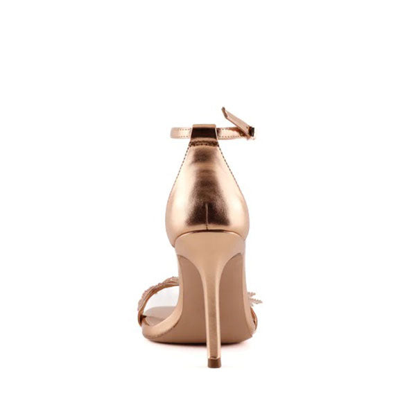 UPHILL-B Rose Gold Heels by Steve Madden - back view